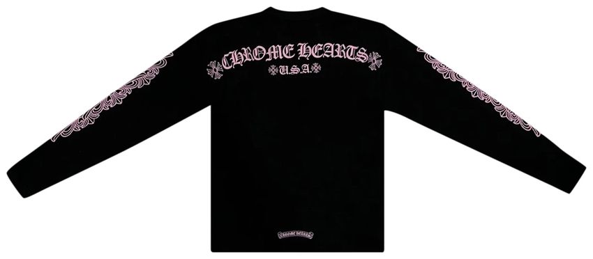 Chrome Hearts x Matty Boy PPO Script Thermal Long-Sleeve Top 'Black/Pink'