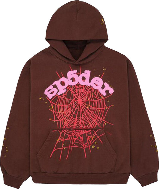 Sp5der Web Hoodie 'Brown'