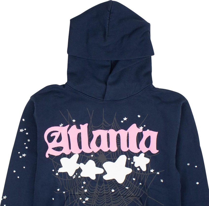 Sp5der Atlanta Hoodie 'Navy'