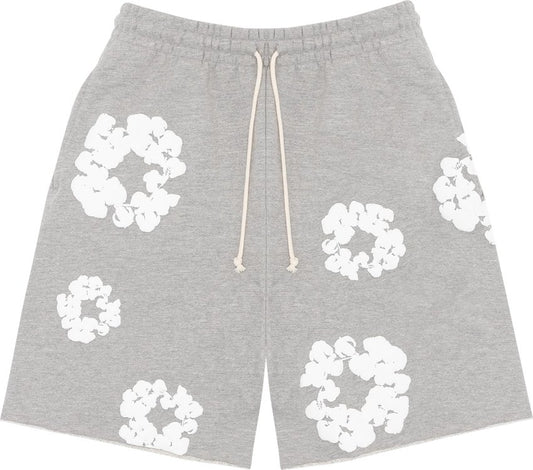 Denim Tears The Cotton Wreath Shorts 'Grey'