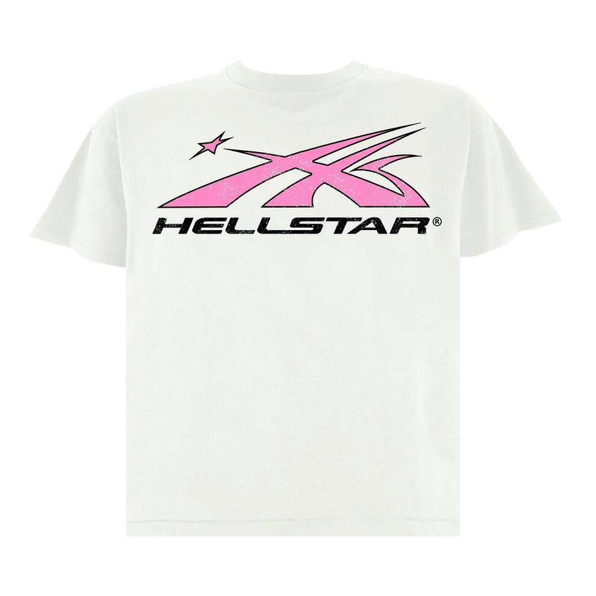 Hellstar Sport Logo T-Shirt 'White/Pink'