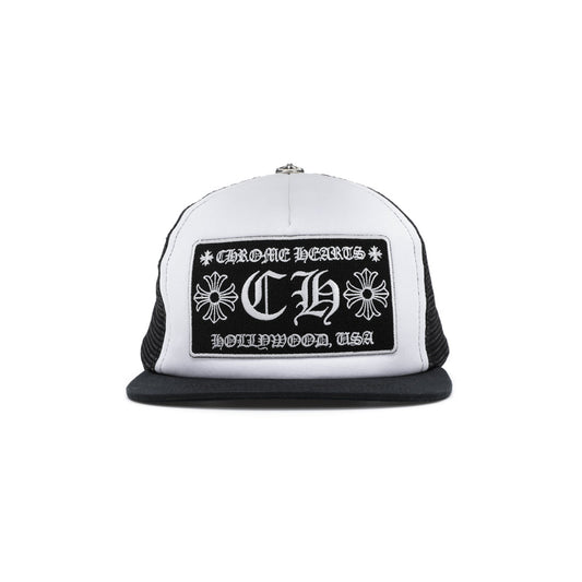 Chrome Hearts CH Hollywood Trucker Hat
Black/White