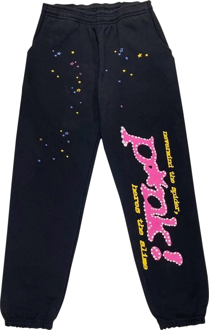 Sp5der P*nk Sweatpants 'Black'