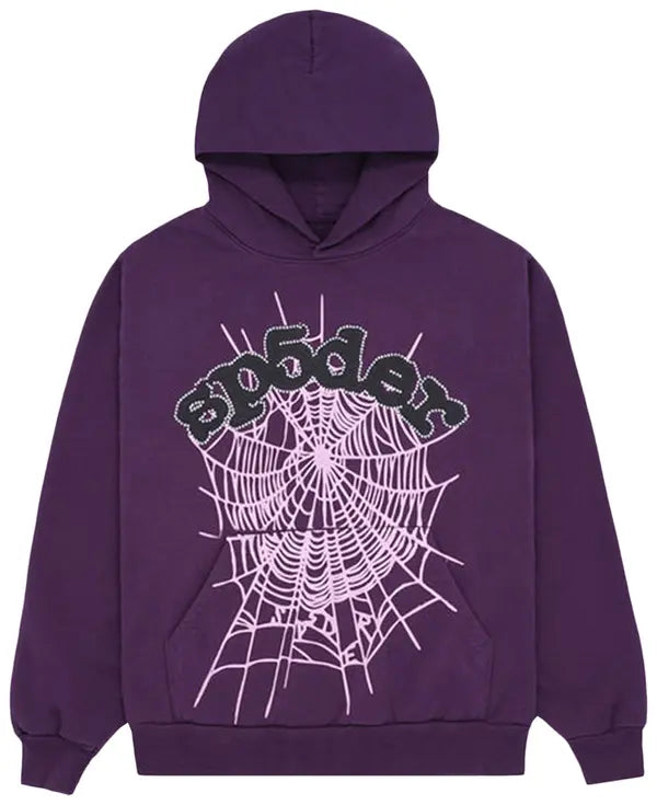 Sp5der Web Hoodie 'Grape'