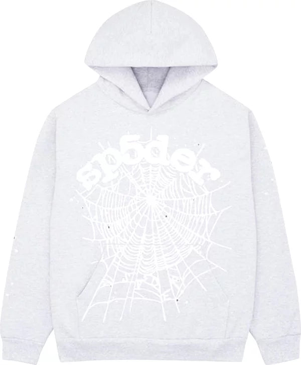 Sp5der OG Web Hoodie 'Heather Grey'